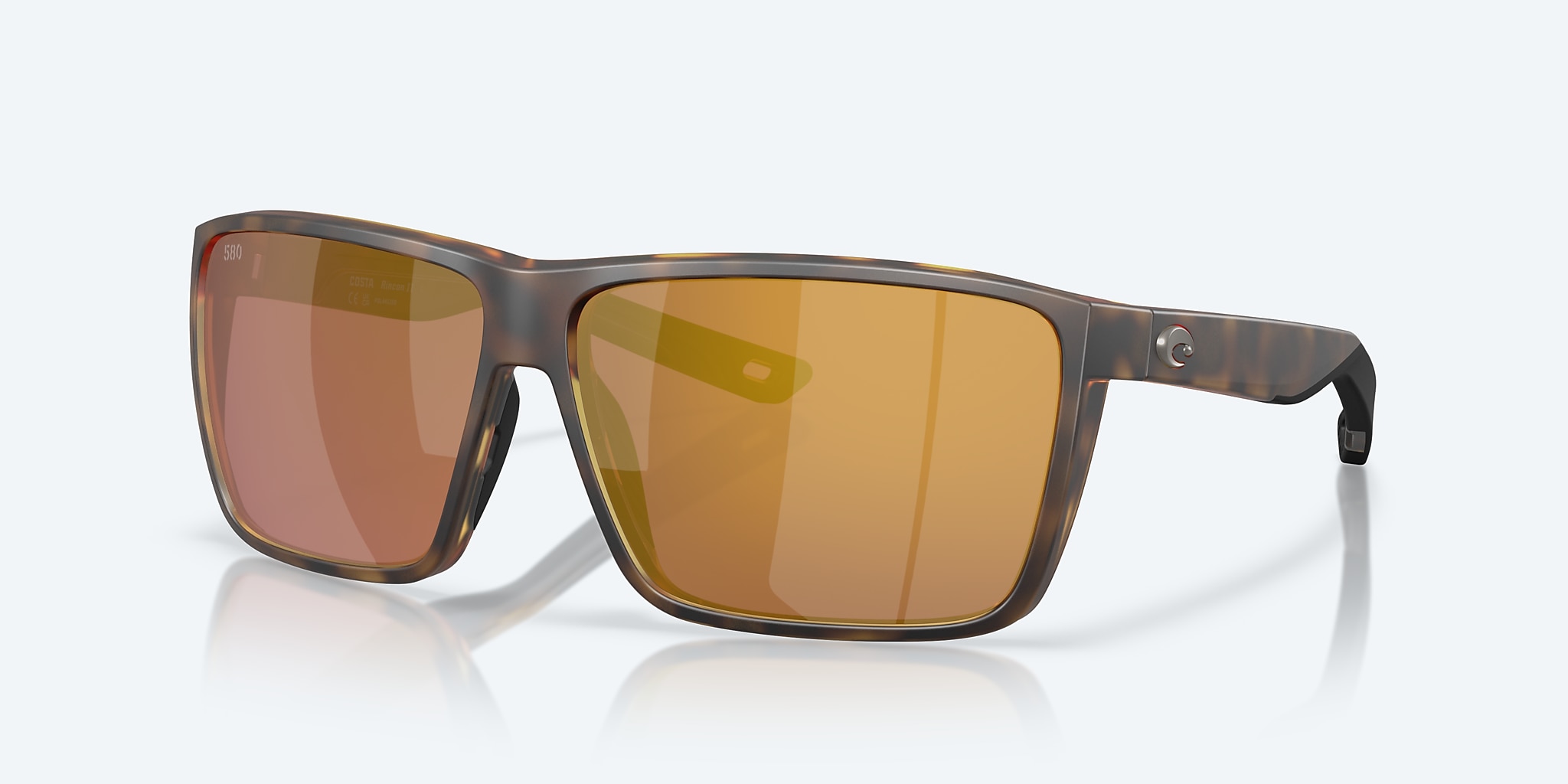 Costa Del Mar Rincon II Matte Tortoise/Gold Mirror 580G Polarized