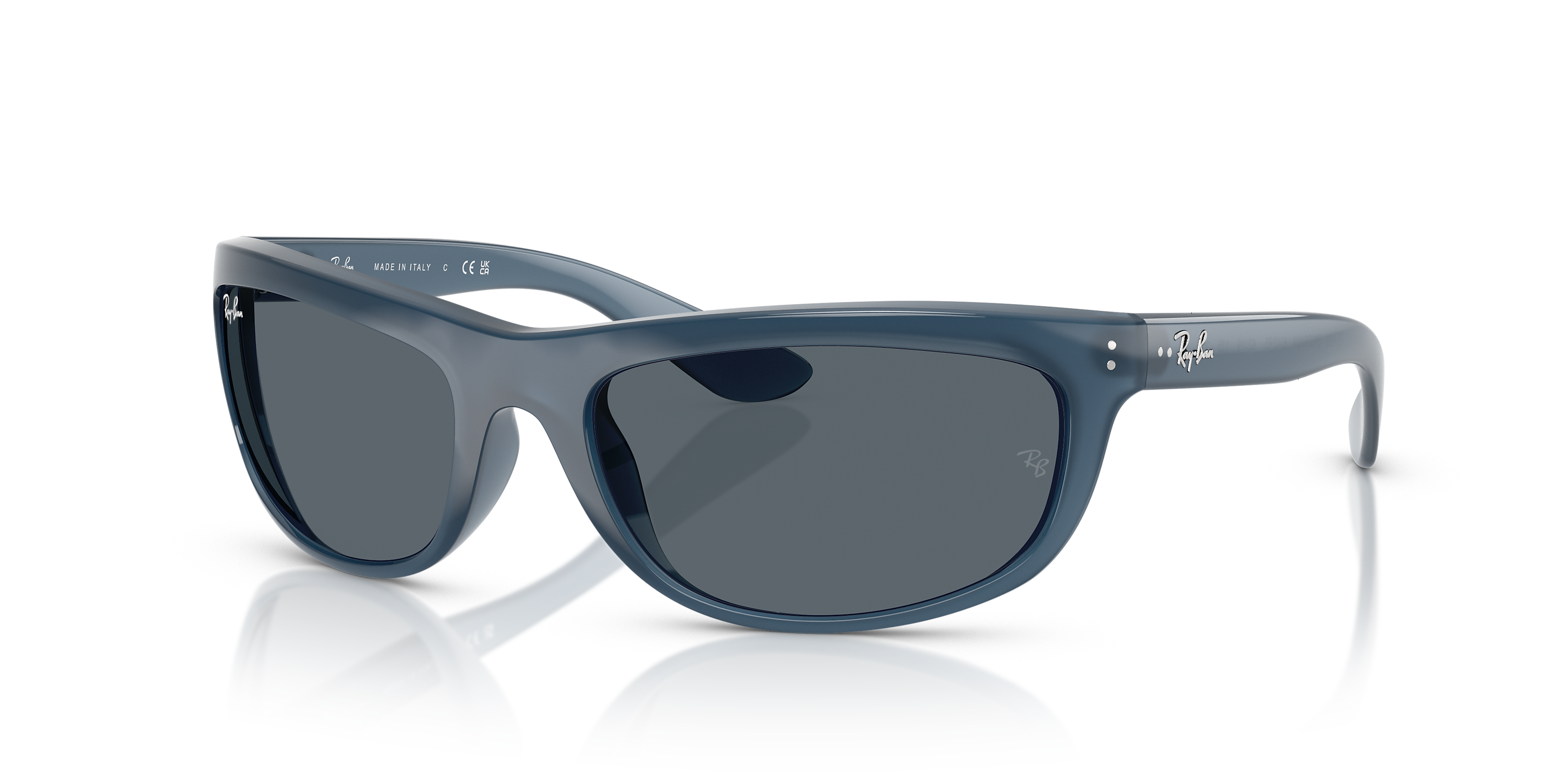 Ray-Ban Balorama Matte Opal Blue/Blue 62 mm Sunglasses RB4089