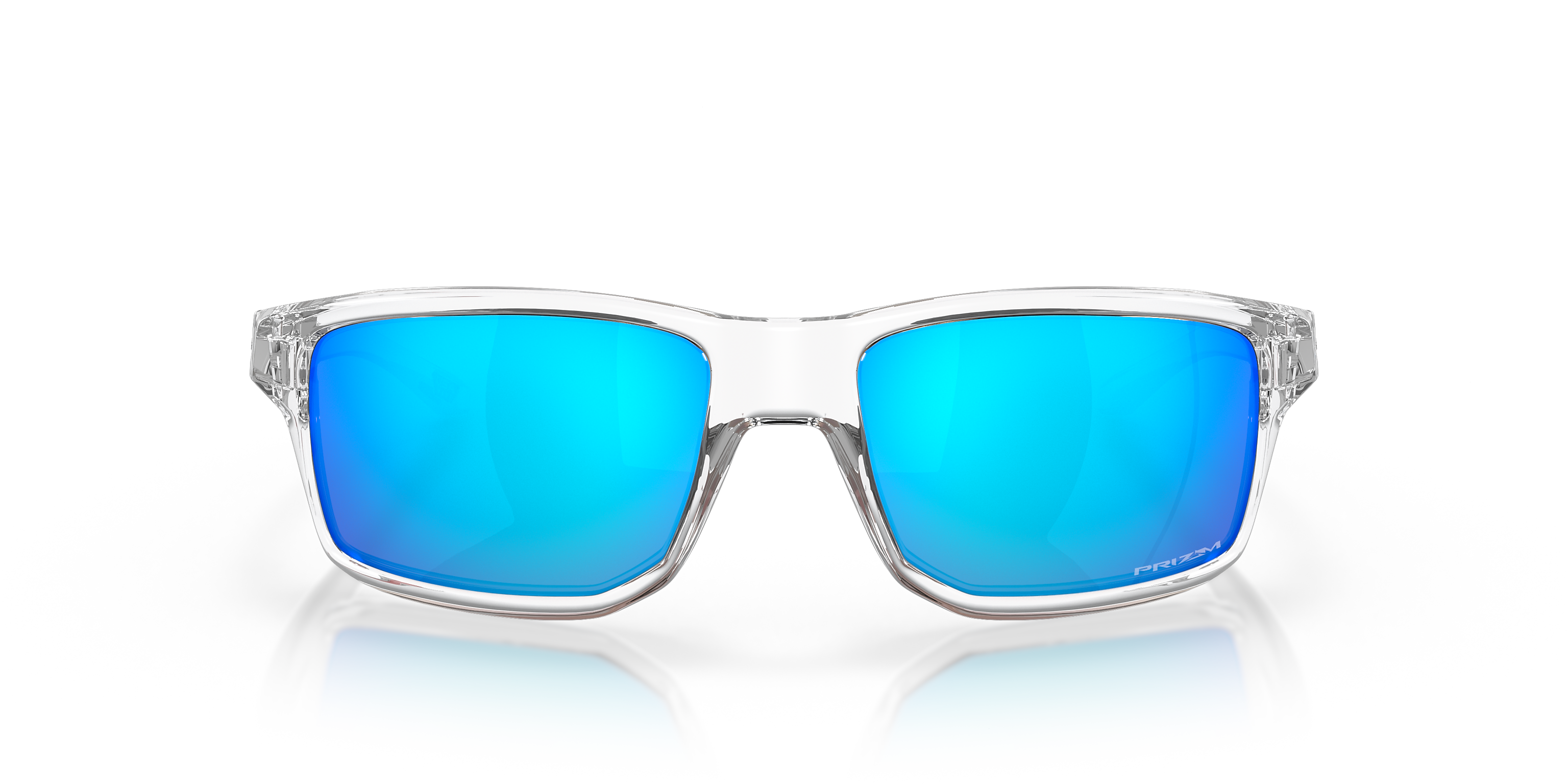 Oakley Gibston Polished Clear/Prizm Sapphire 60 mm Sunglasses