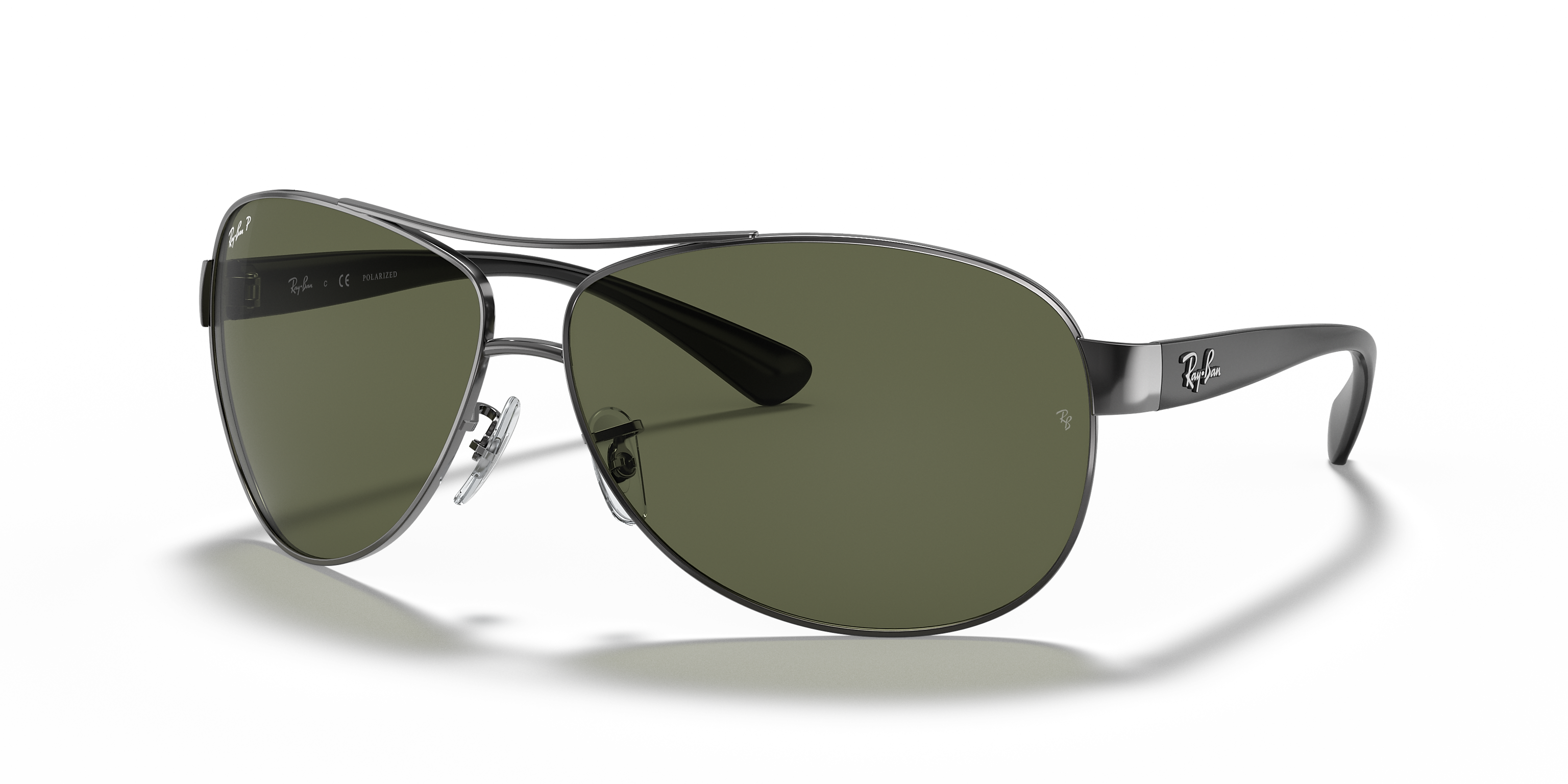 Ray-Ban RB3386 Gunmetal/G-15 Green Polarized 67mm Sunglasses
