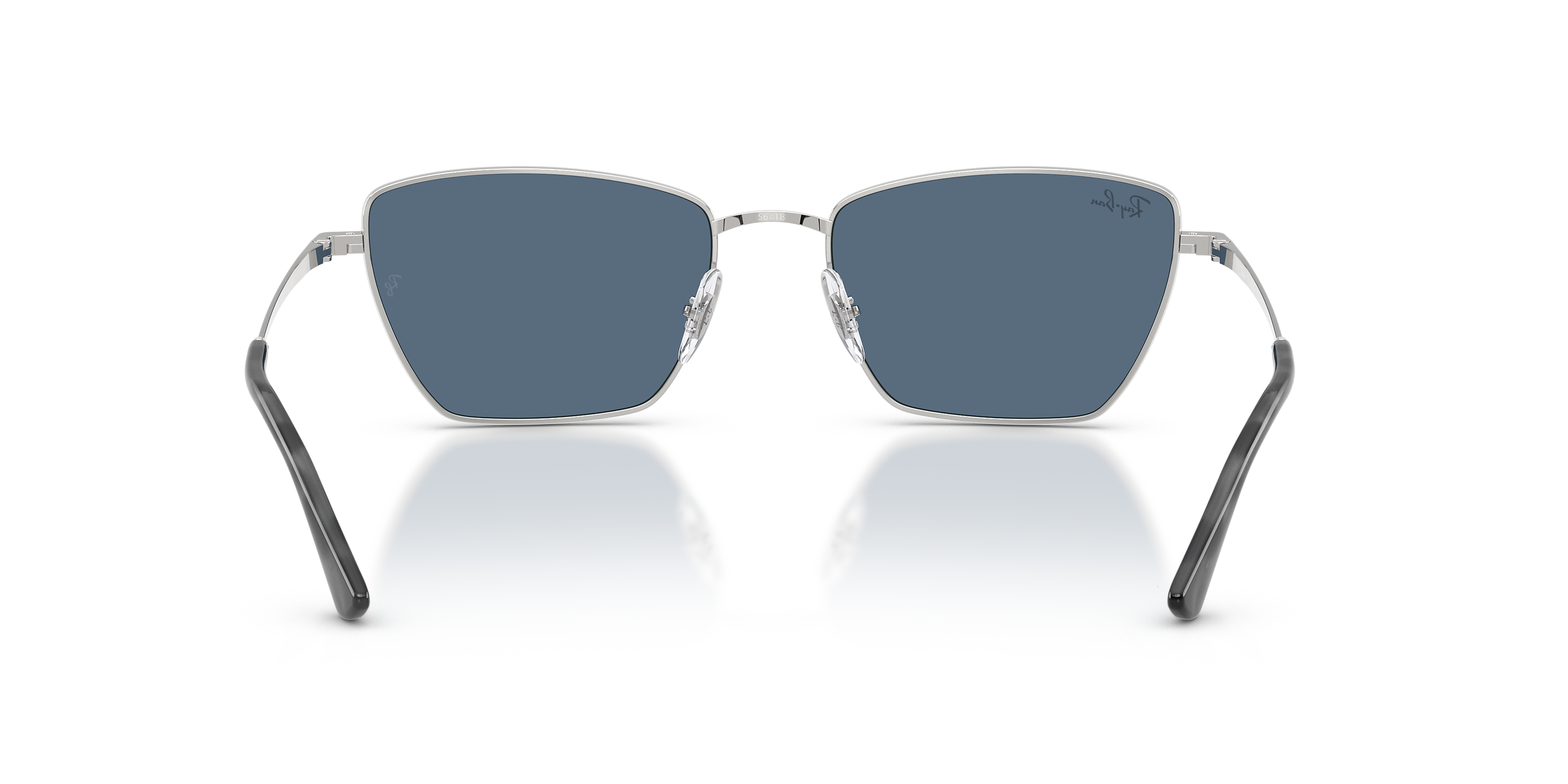 Ray-Ban Drea Bio-Based Silver/Dark Blue 56 mm Sunglasses 