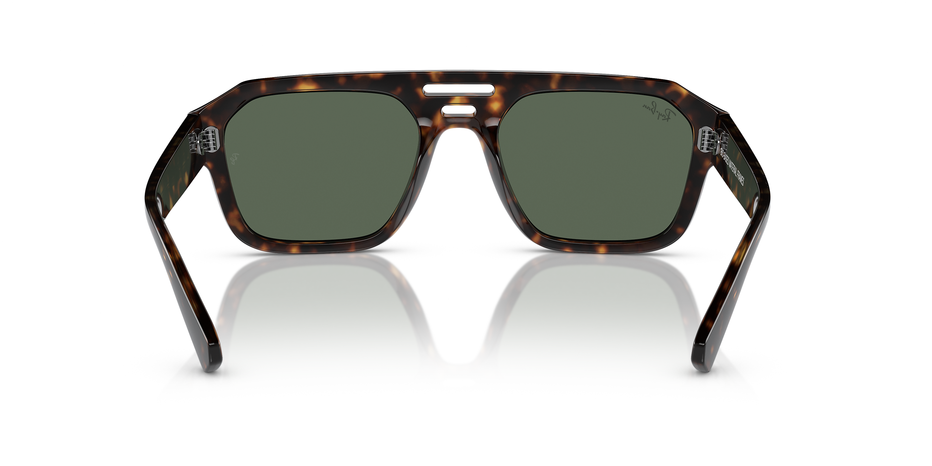 Ray-Ban Corrigan Bio-Based Havana/Dark Green 54mm Sunglasses