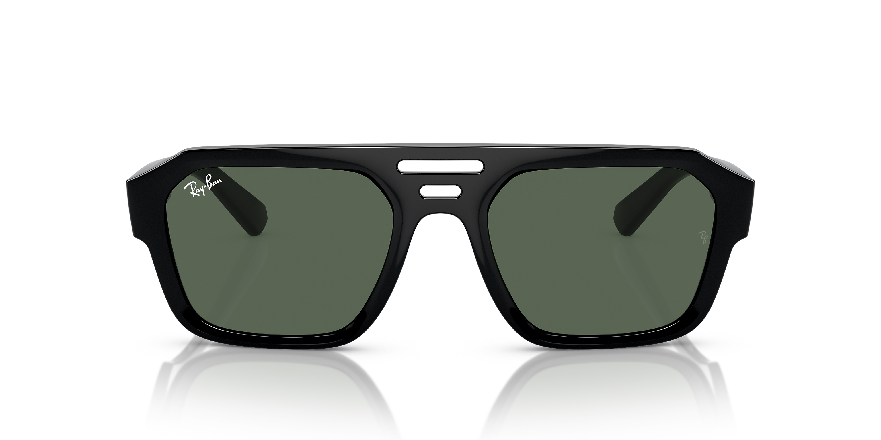 Ray-Ban Corrigan Bio-Based Black/Dark Green 54 mm Sunglasses  display picture 2