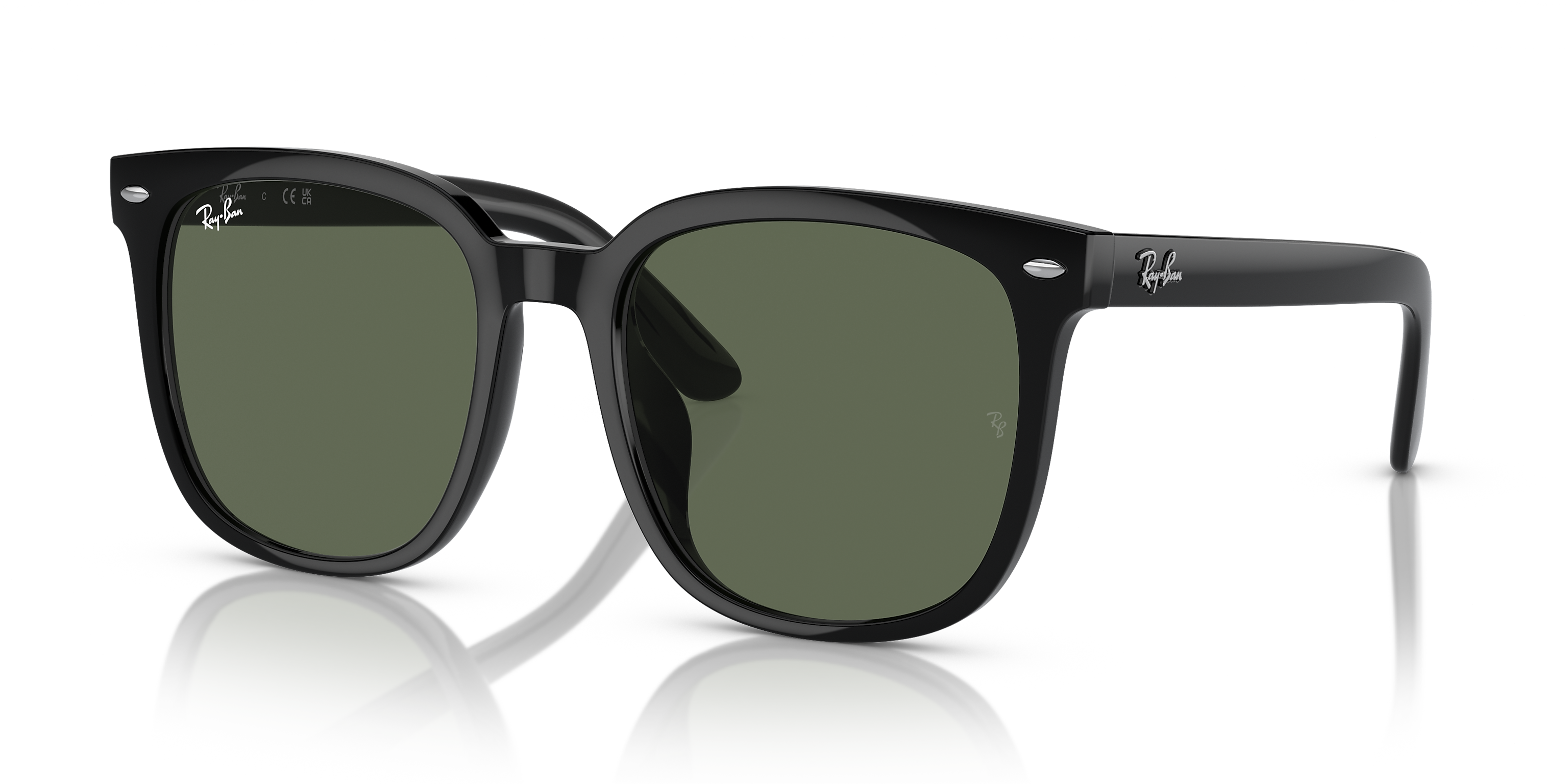 Ray-Ban RB4401D Polished Black/Dark Green 57 mm Sunglasses RB4401D 