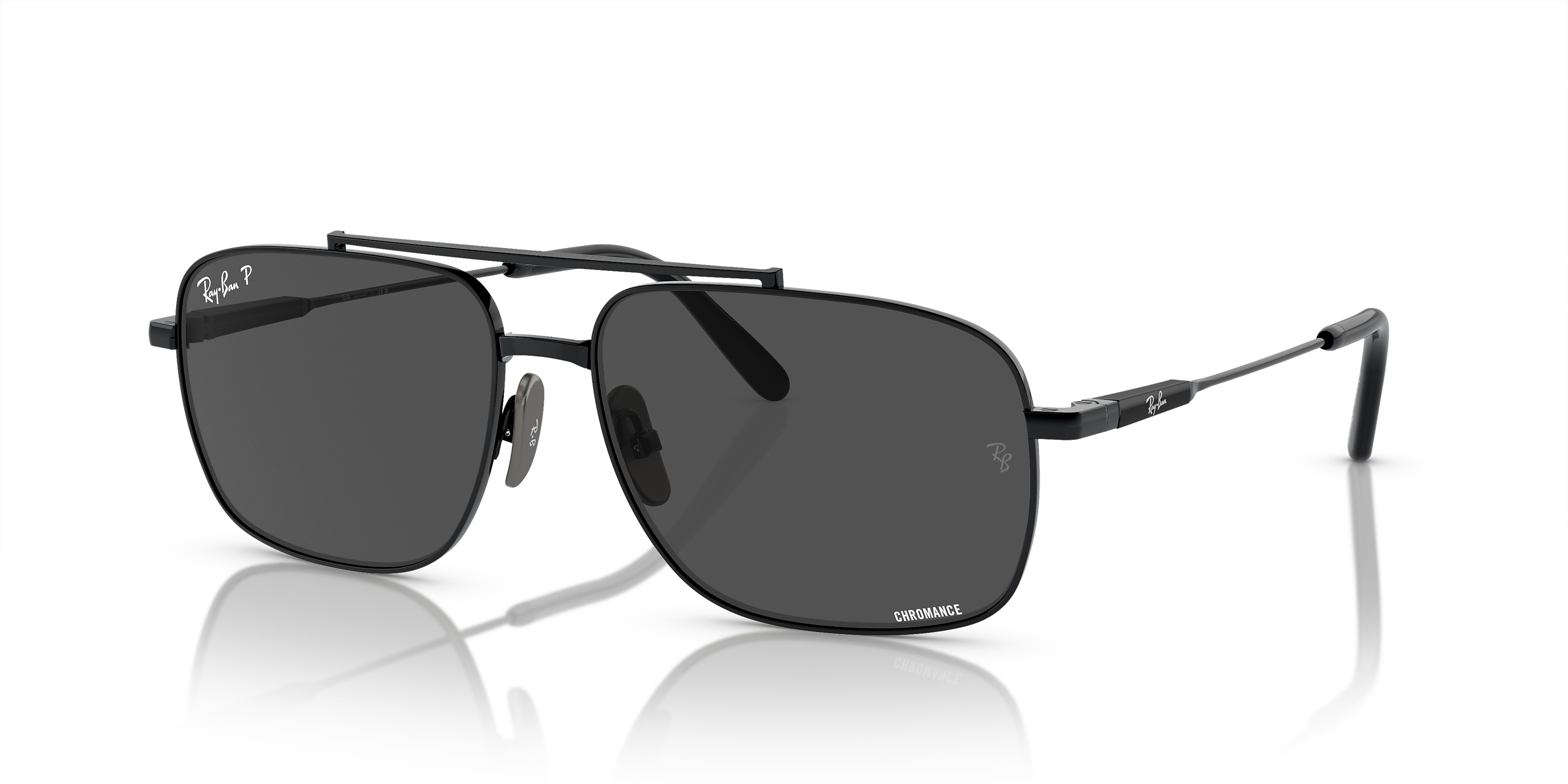 Buy Ray-Ban Michael Titanium Black/Dark Grey Chromance Polarized